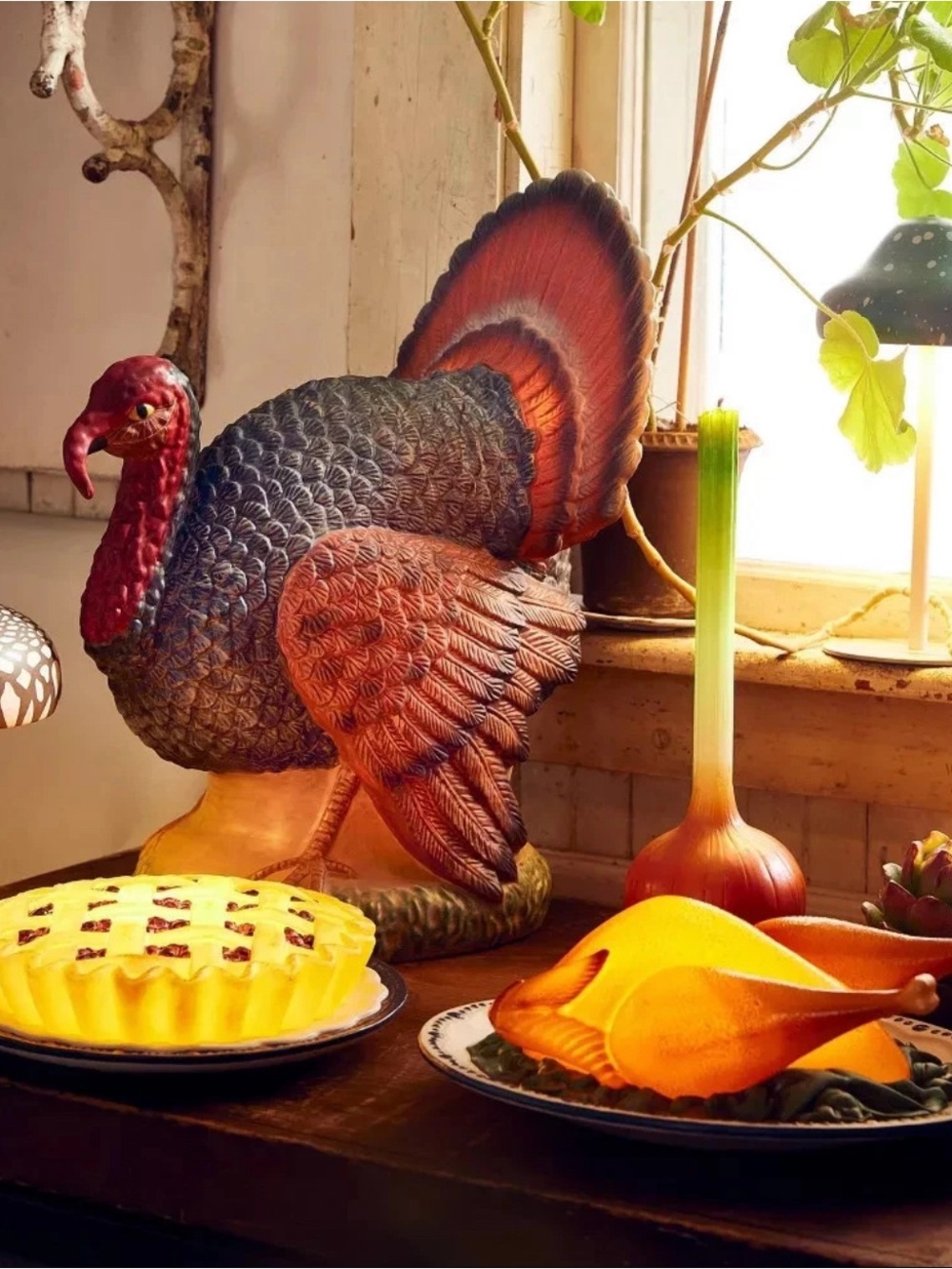 John Derian x Target 2025 Lighted Thanksgiving Turkey Blow Mold 17" TESTED